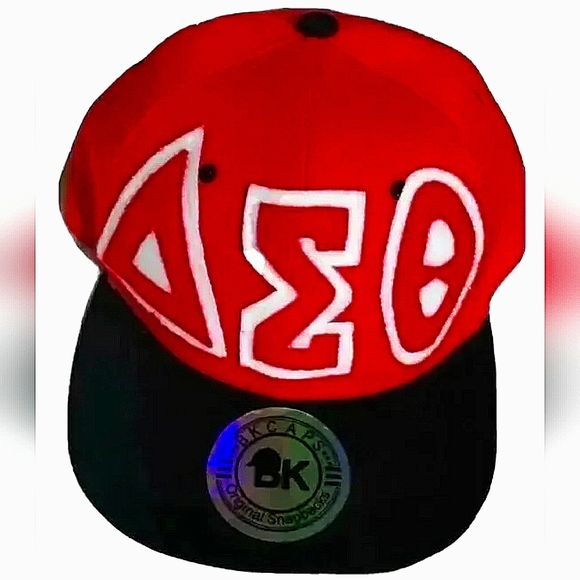 NEW Delta Sigma Theta / DST Baseball Cap! Crimson/Red & White. Women Sorority. - Picture 3 of 10